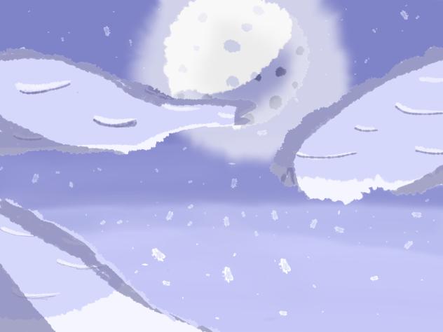 moon and clouds - ibisPaint