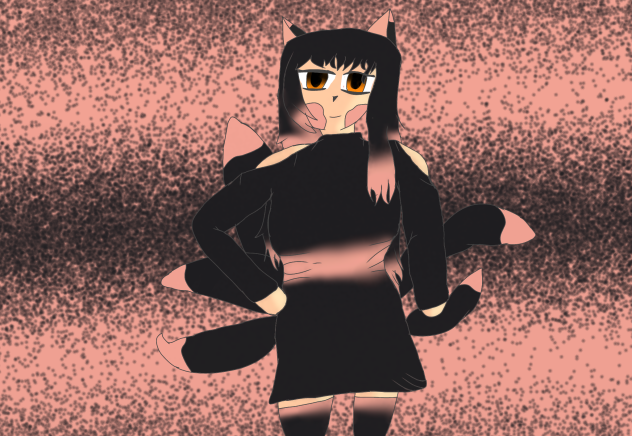 my fox plushie as a human from the USA