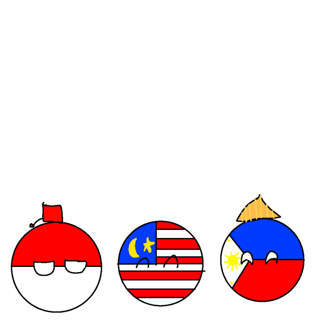 Indonesia, malaysia and Philippines