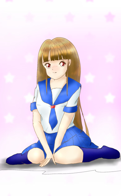 ぺたん座りしてみました