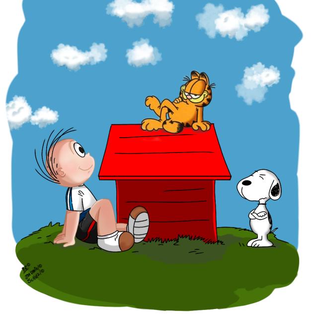 Dieguinho+ Garfield e Snoopy