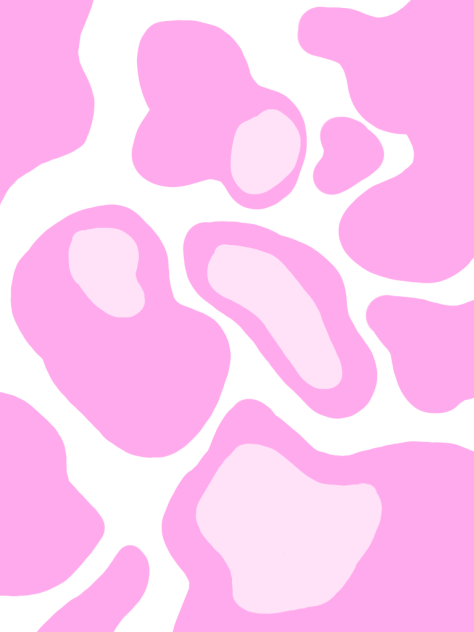 принт коровка