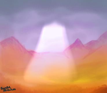 Light from the clouds
