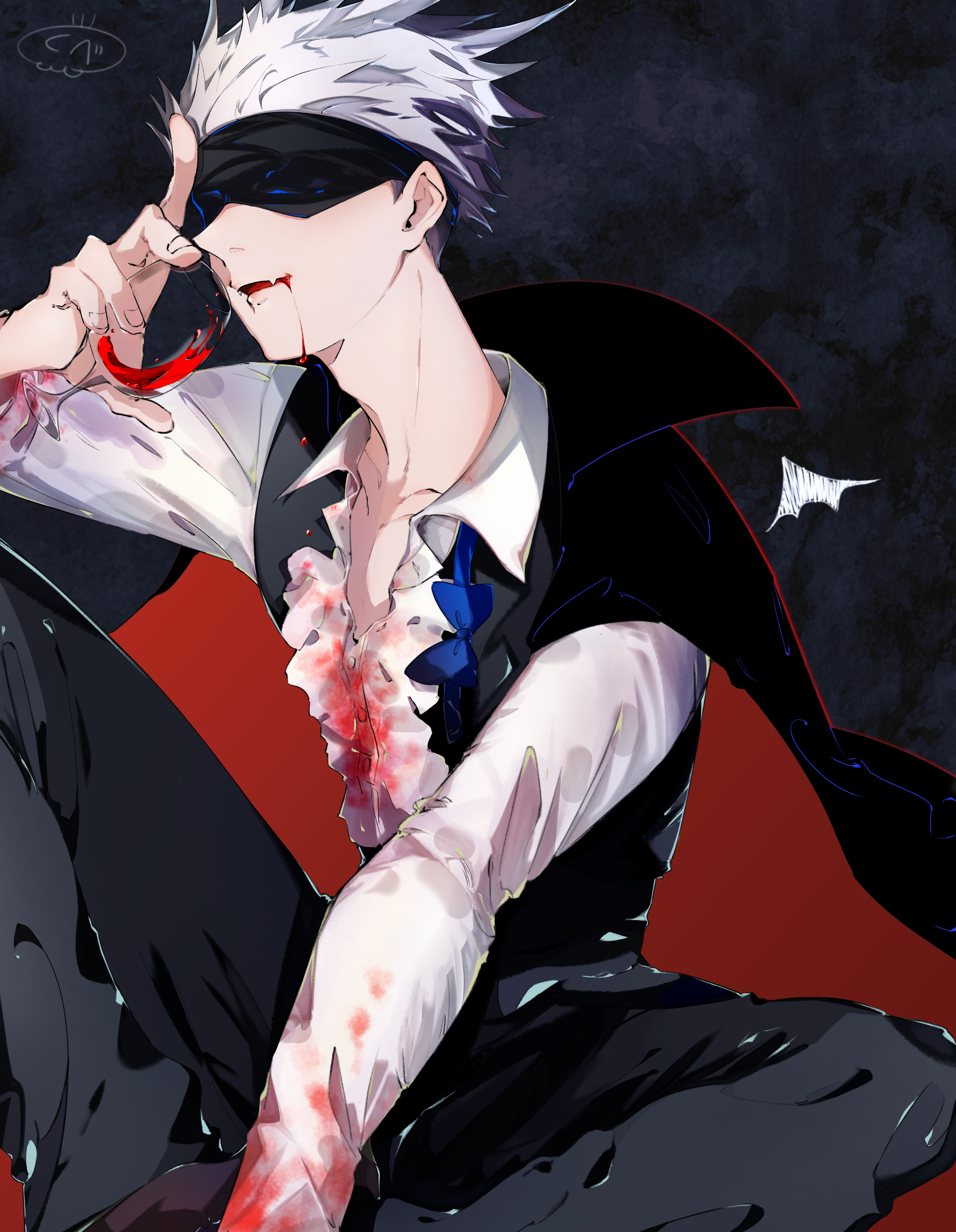 手描きイラスト 呪術廻戦 五条悟 バレンタイン さくらいいたち on X: