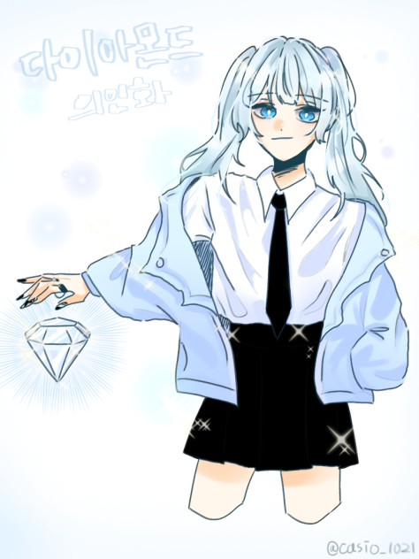 다이아몬드 의인화 - ibisPaint