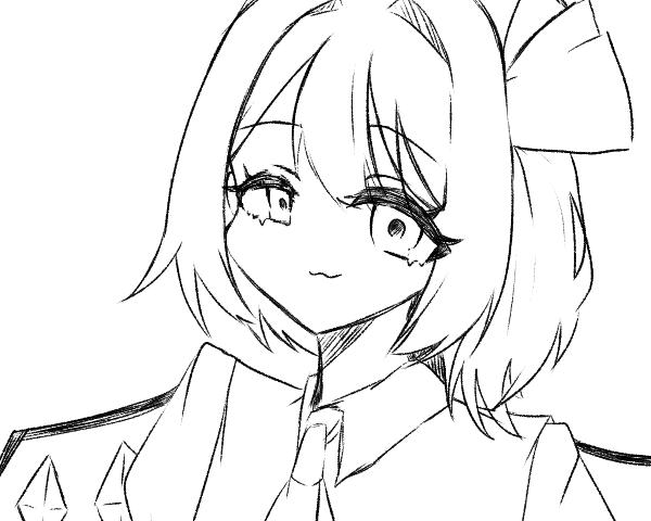 線画（フランさん）