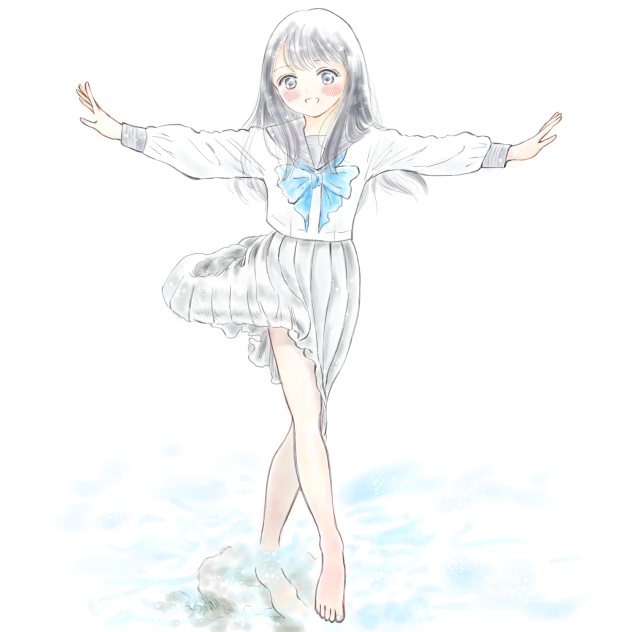 明日ちゃんのセーラー服博先生ツイ画像ファンアートその12
