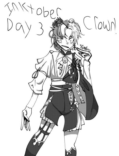 Inktober Day 3 - Crown