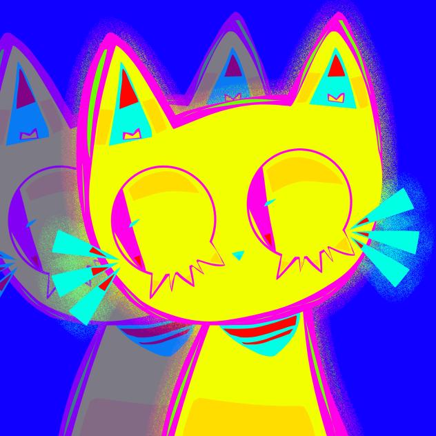 Eyestrain kitty 🐱😛