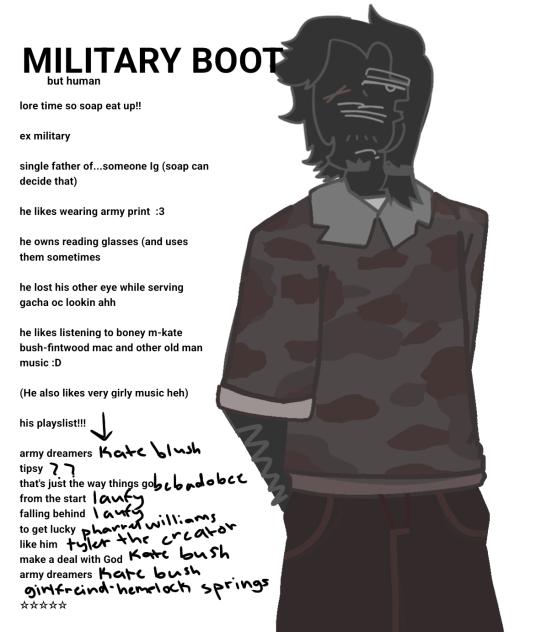 combat boot!!! but humanised