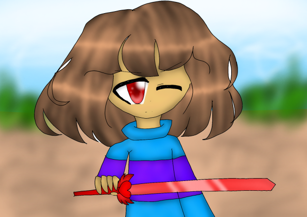 LV Frisk Speedpaint from Glitchtale