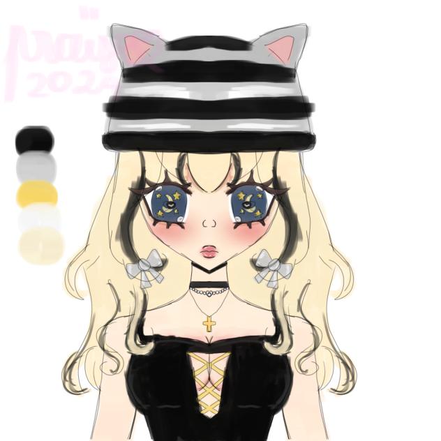 MsMellyOnDaTop V tuber model in colour