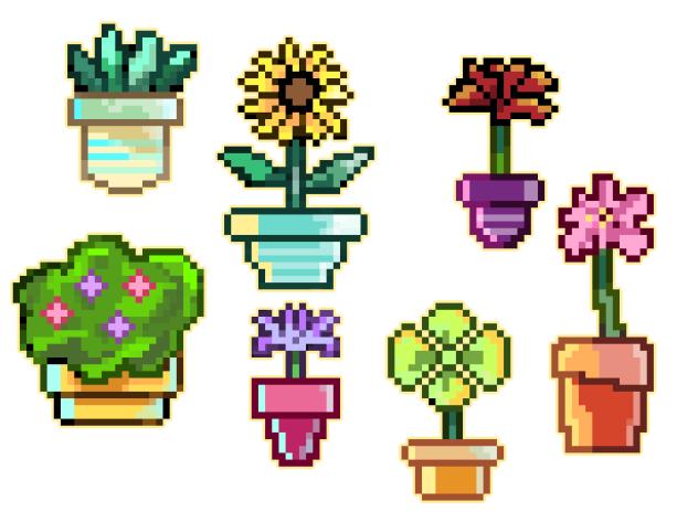 tropical plants sticker 2