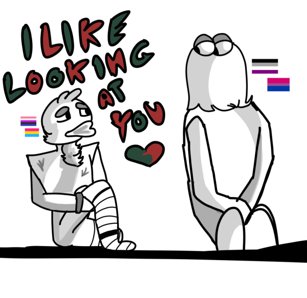 I like looking at you.