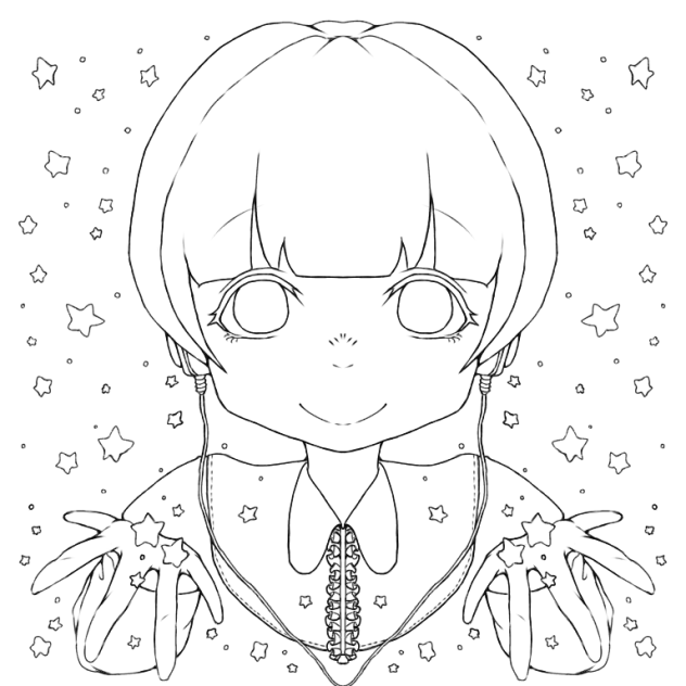 お星様 線画