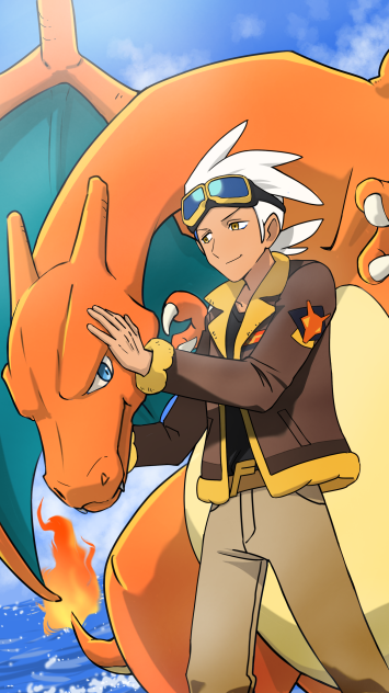 フリード博士とリザードン