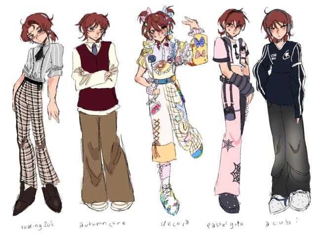 different aesthetics with one oc