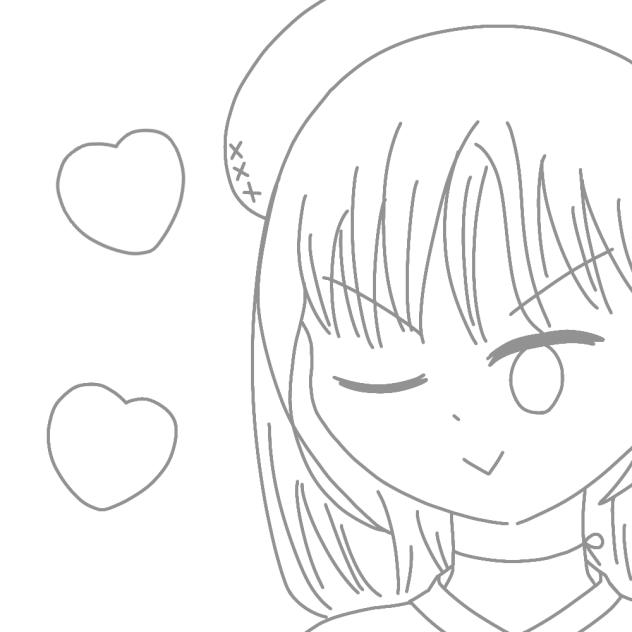 線画！