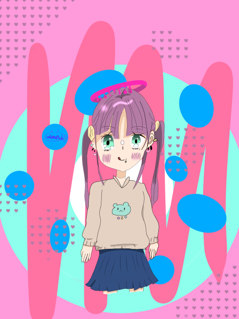 ゆつさんの線画塗らせてもらいました！