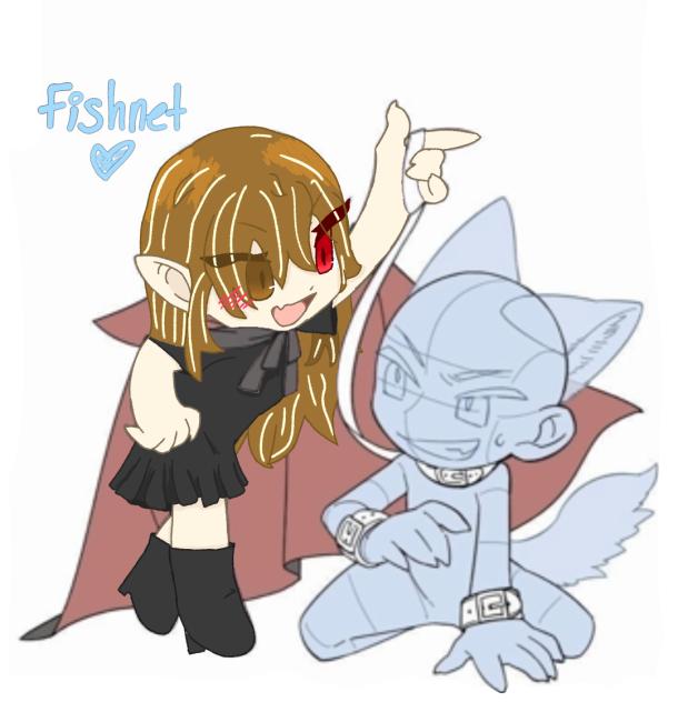 Vampire and Werewolf collab