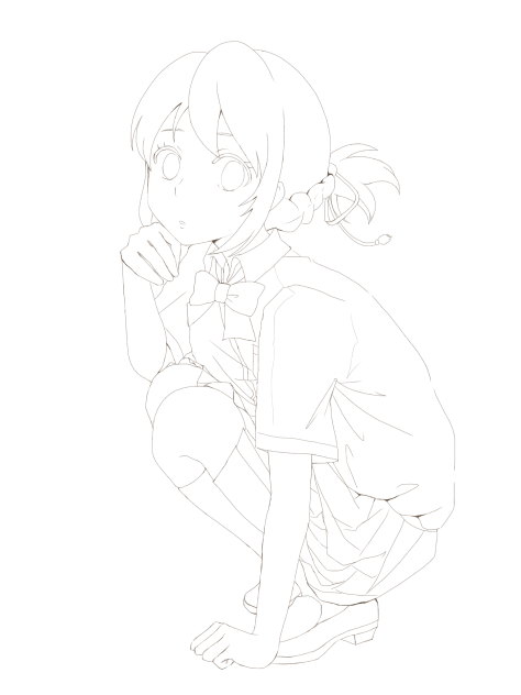 ぬりえ(君の名は みつは) - ibisPaint