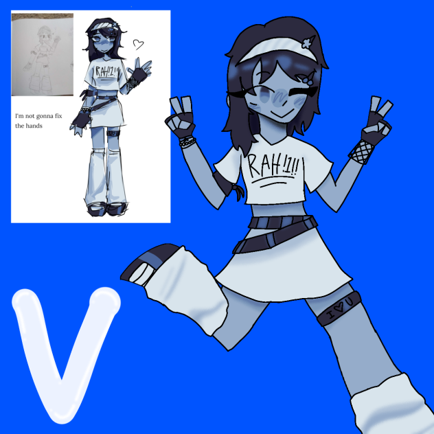 character colab with v22