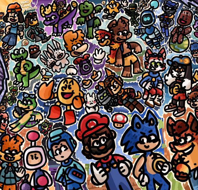 yeah video game mascots ;)