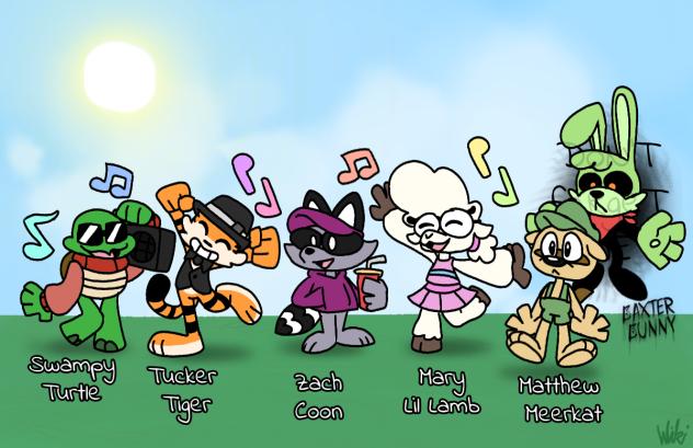 Undesignated Cartoon Animal Crew