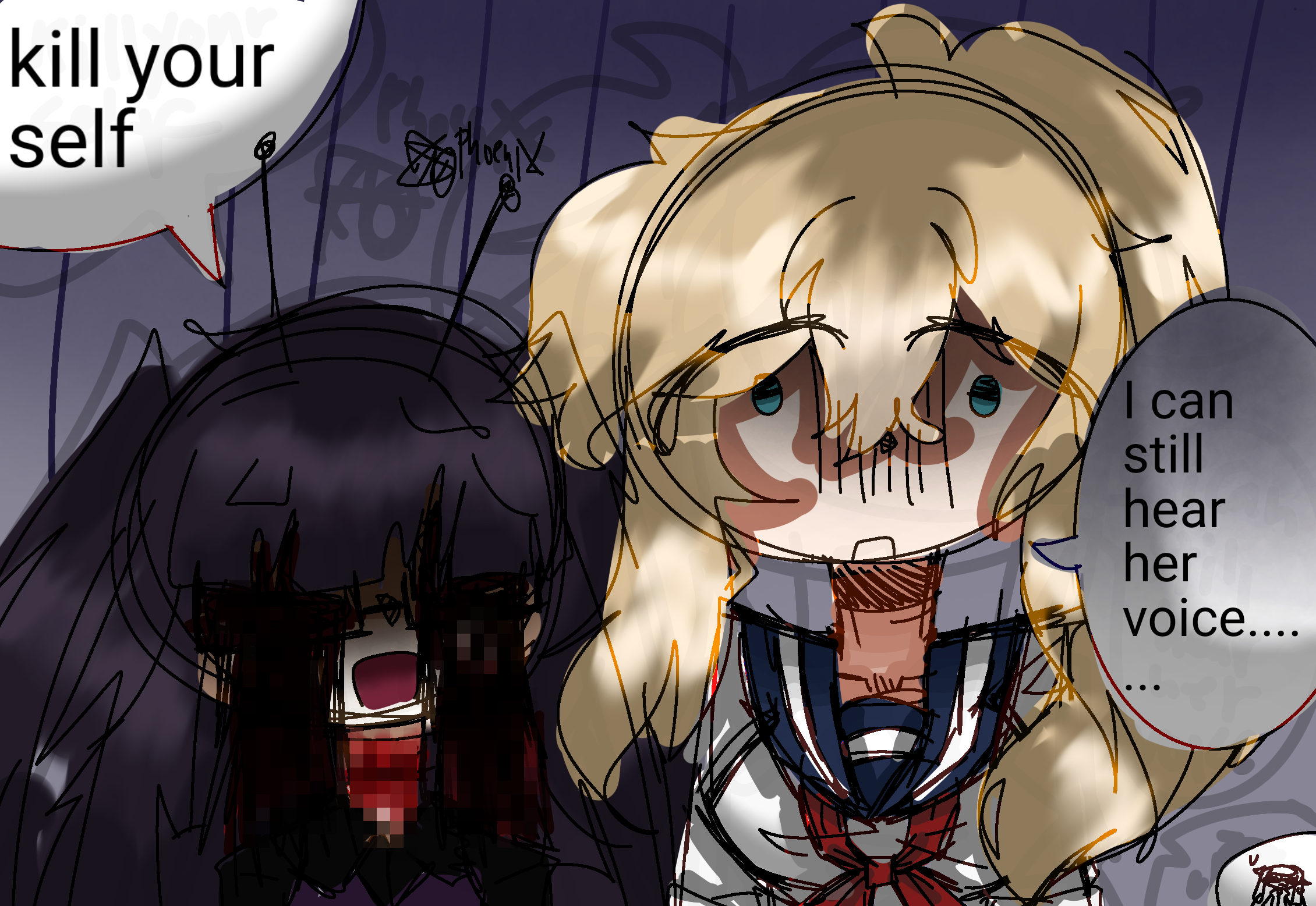 I can still hear her voice - ibisPaint