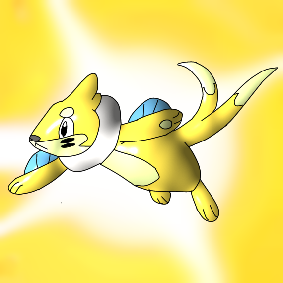 ピカピカ金色ブイゼル色違い Ibispaint