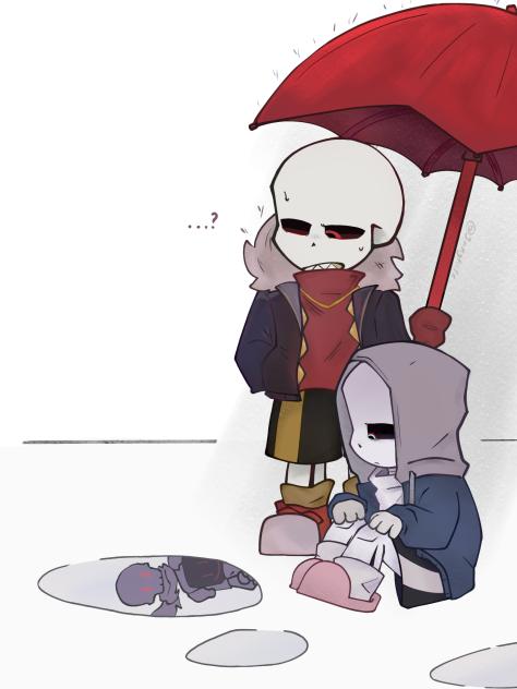 Why are you staring at the puddle