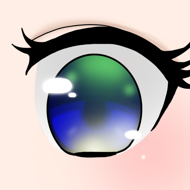 目の書き方 How to draw the human eye.