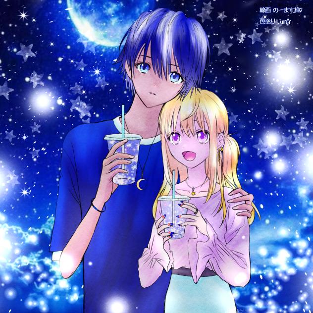 のーます様の素敵線画塗らせて頂きました♡