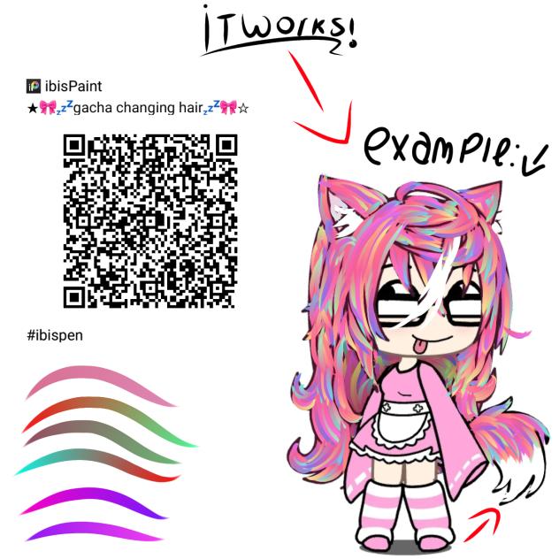 gacha changing hair