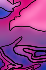 Bi flag as a landscape