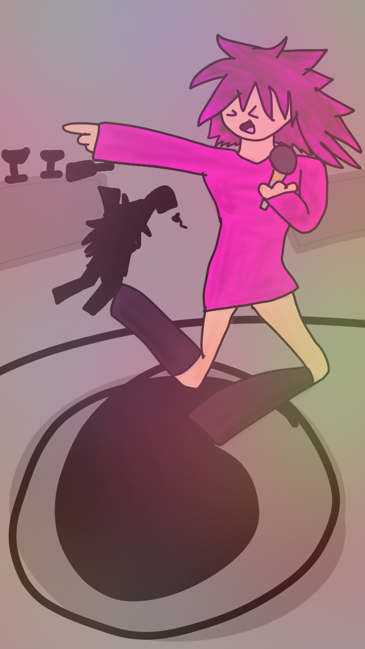 💜Girl singing at bar🌺 - ibisPaint