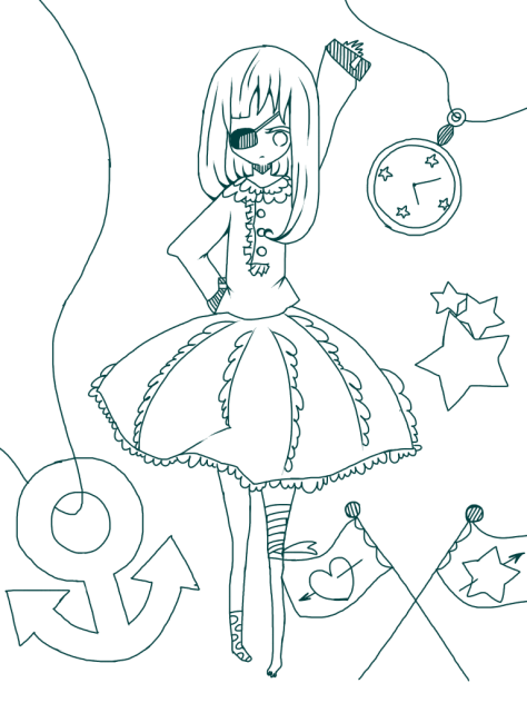 線画♪