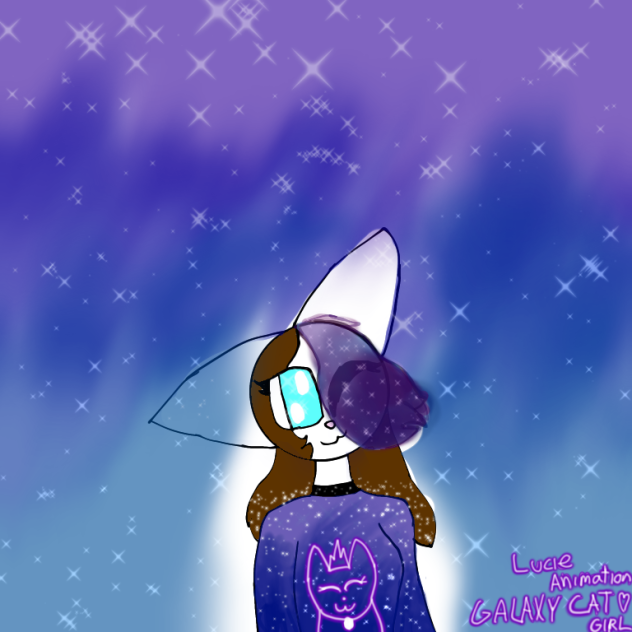 Galaxy cat girl 🌌