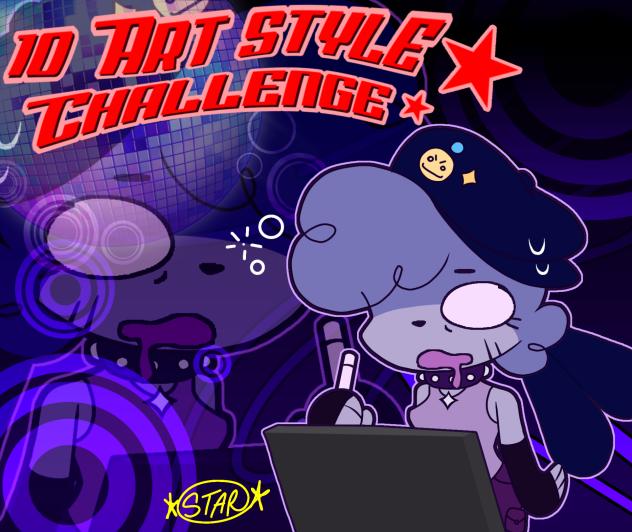 My 10 Artstyle challenge poster