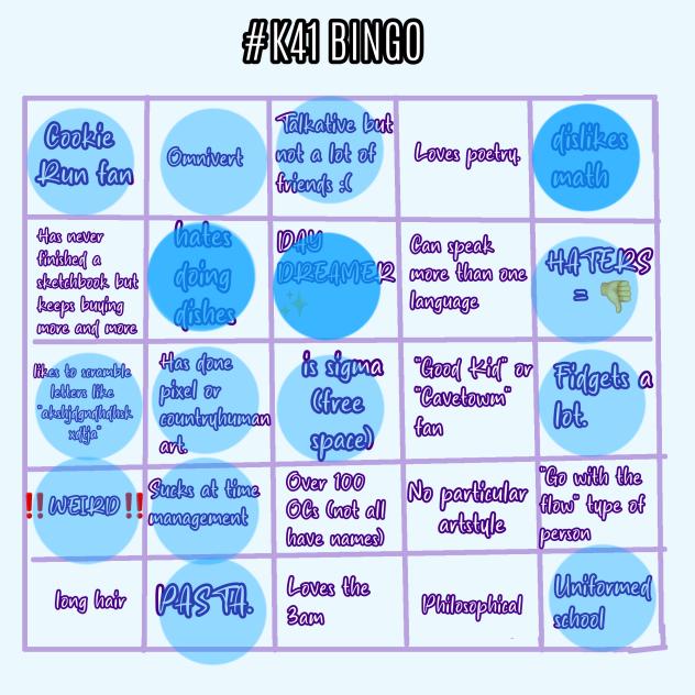 K41 bingo