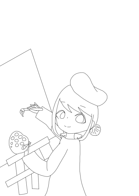 芸術の秋#塗り絵#添削