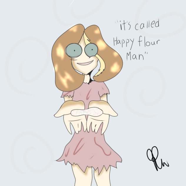 Happy flour man
