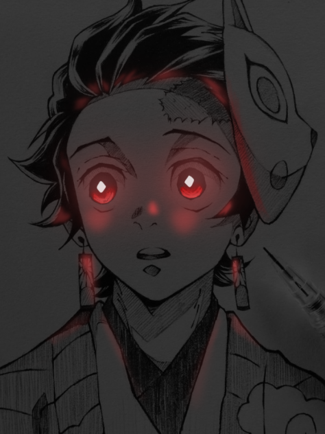 tanjiro glow art