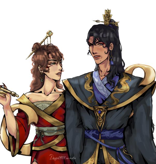 my two oc's who 'hate' eachother