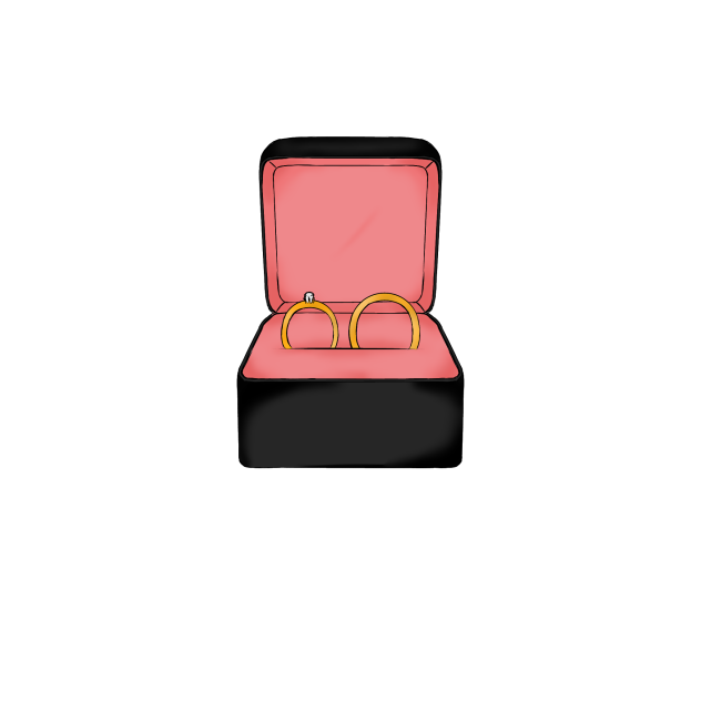 Couple Ring Box Wedding - ibisPaint