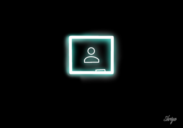 Google classroom neon logo