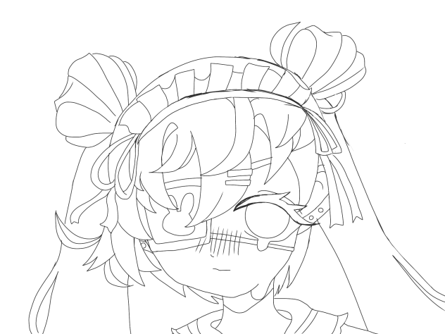 友達が描いたやーつ 線画