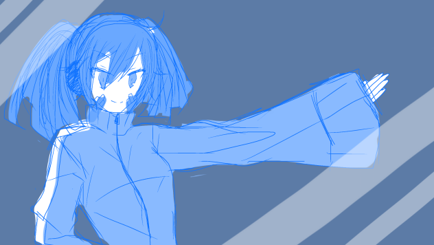 電脳ガールらくがき