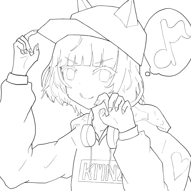 【塗り絵素材】LitaになりきLiz