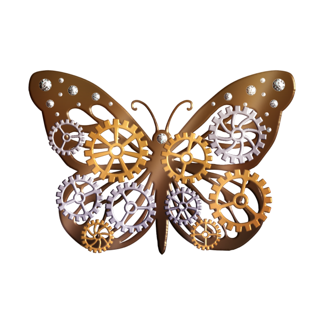 Steampunk butterfly accessory 1